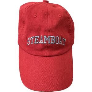 Vintage Steamboat Blue Embroidered Spellout Colorado Red L/XL Stretch Flex Hat